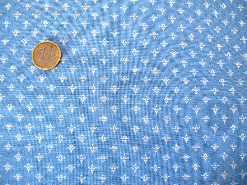 Patchwork fabric blue image 2