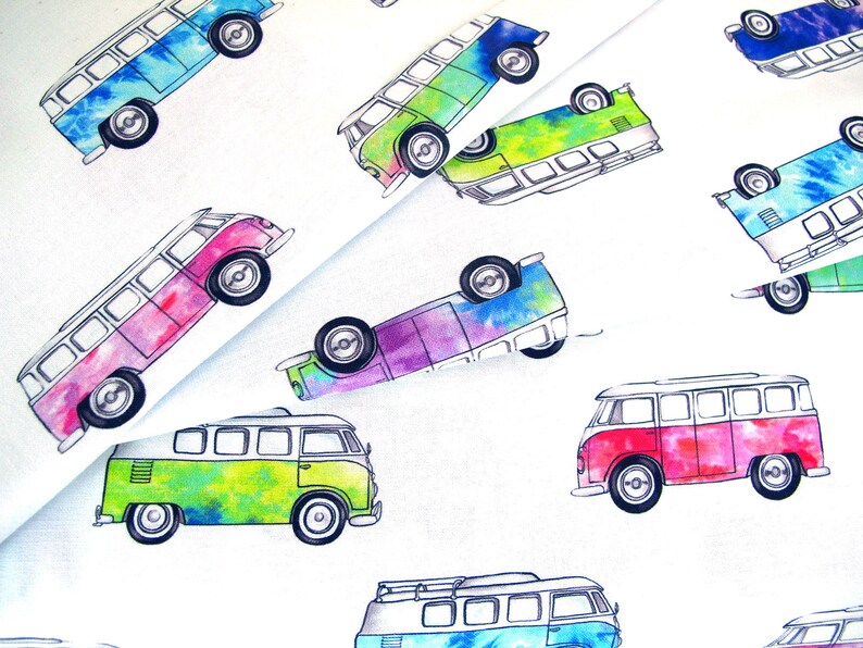 Patchwork Fabric VW Bus - Etsy