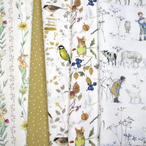 acufactum Stoffpaket Vögel Mäuse Daniela Drescher