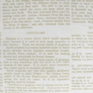 Stoff Baumwolle Schrift Text