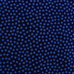 Patchwork fabric dots dark blue image 1