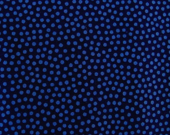 Patchwork fabric dots dark blue