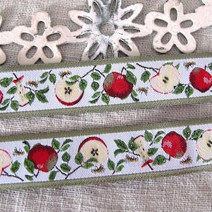 Web ribbon Daniela Drescher apple harvest acufactum (3.95 EUR/meter)