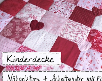 Nähanleitung  DIY Babydecke Kinderdecke