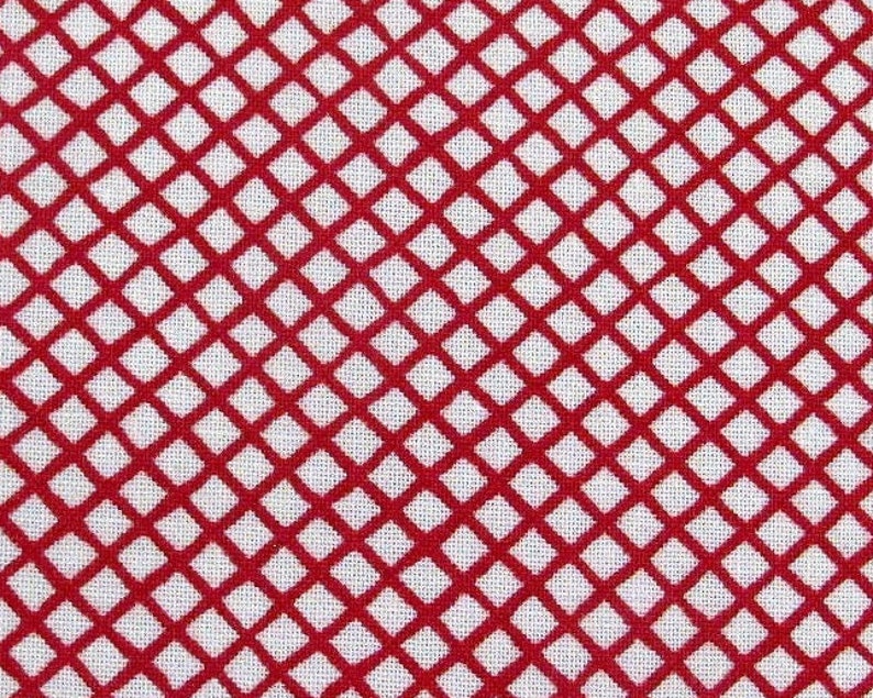 Fabric red checks image 1