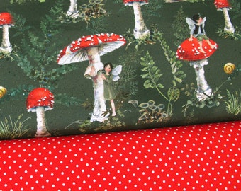 Fabric package toadstools Elves Daniela Drescher