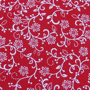 Fabric sold by the meter red
