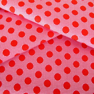 Tilda fabric dots red image 3