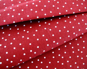 Fabric acufactum dots red