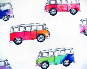 Fat Quarter Stoff VW Bus