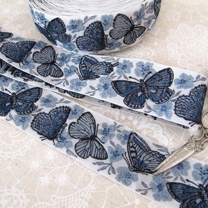 Woven ribbon butterfly 9.90 m/EUR Kafka from 50 cm image 2