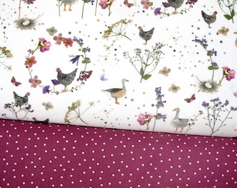 acufactum fabric kit chickens geese