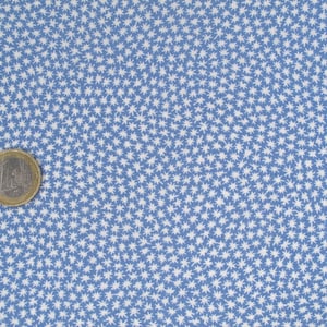 Tessuto Westfalenstoff con stelle, azzurro, cotone, venduto al metro, 25 x 150 cm
