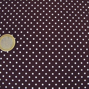 Fabric dots brown image 3