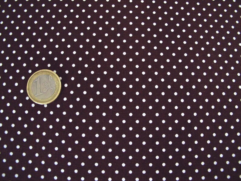 Fabric dots brown image 3