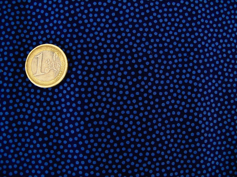 Patchwork fabric dots dark blue image 2