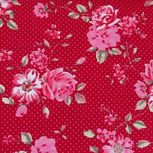 Rose fabric Westfalenstoff