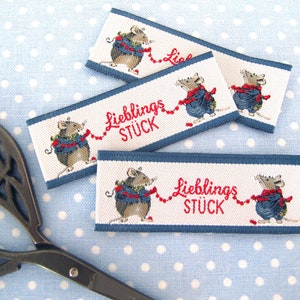 Woven labels patch mice EUR 0.70/piece Daniela Drescher image 2