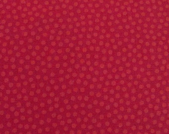 fabric dots red