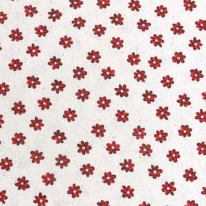 Cotton fabric with floral print, sold by the meter, 25 x 140 cm