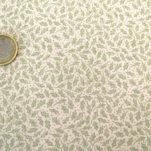 Kerststof hulstbladeren verkocht per meter