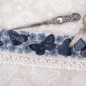 Woven ribbon butterfly 9.90 m/EUR Kafka from 50 cm image 4