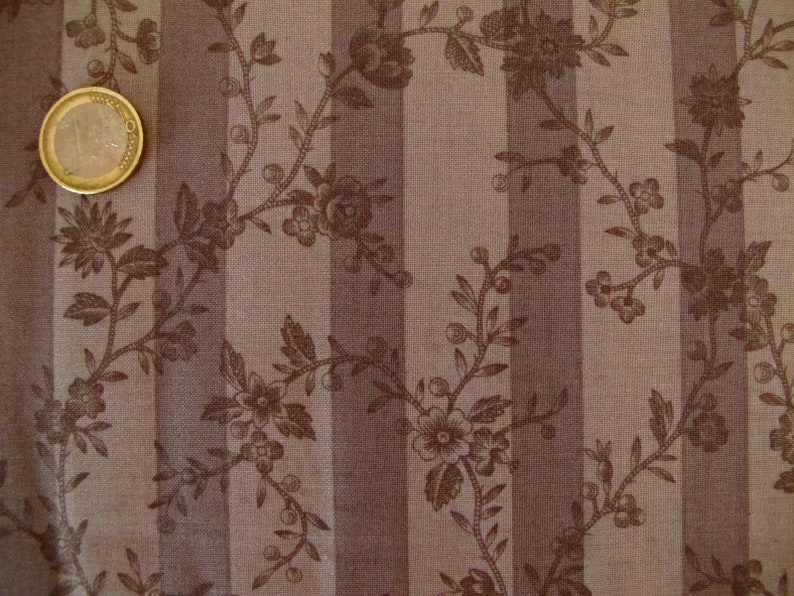 Fabric floral stripes image 3