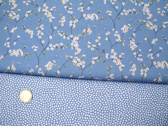 Stoffpaket Blumen Sterne Westfalenstoffe Baumwollstoffe 2 Stoffe je 50 x 75 cm