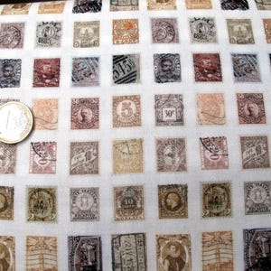 Tim Holtz fabric Eclectic Elements Stamps Patchwork Cotton by the meter 25 x 110 cm