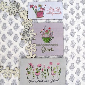 Webetiketten Label Patches Aufnäher acufactum