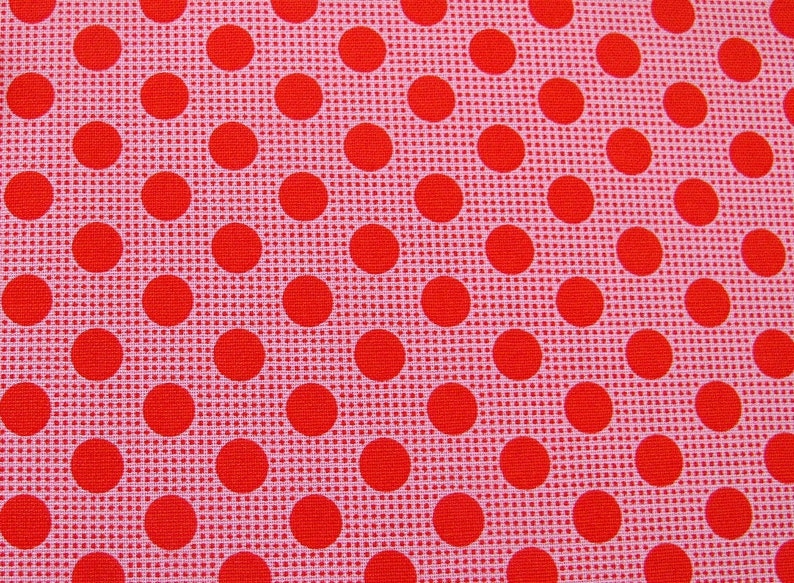 Tilda fabric dots red image 1