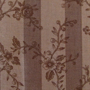 Fabric floral stripes image 1