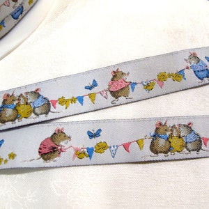 Woven ribbon summer mice Daniela Drescher 3.95 EUR/meter acufactum image 1