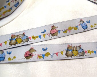 Woven ribbon Summer Mice Daniela Drescher (3.95 EUR/meter) acufactum