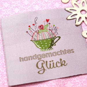 Patch Nadelkissen Label acufactum Aufnäher