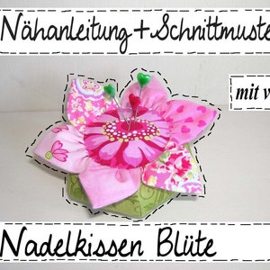 Anleitung Nadelkissen Schnittmuster DIY Bild 1