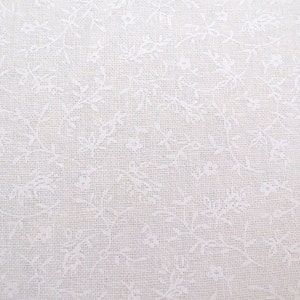 Fabric white flowers