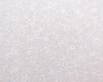 Fabric white flowers