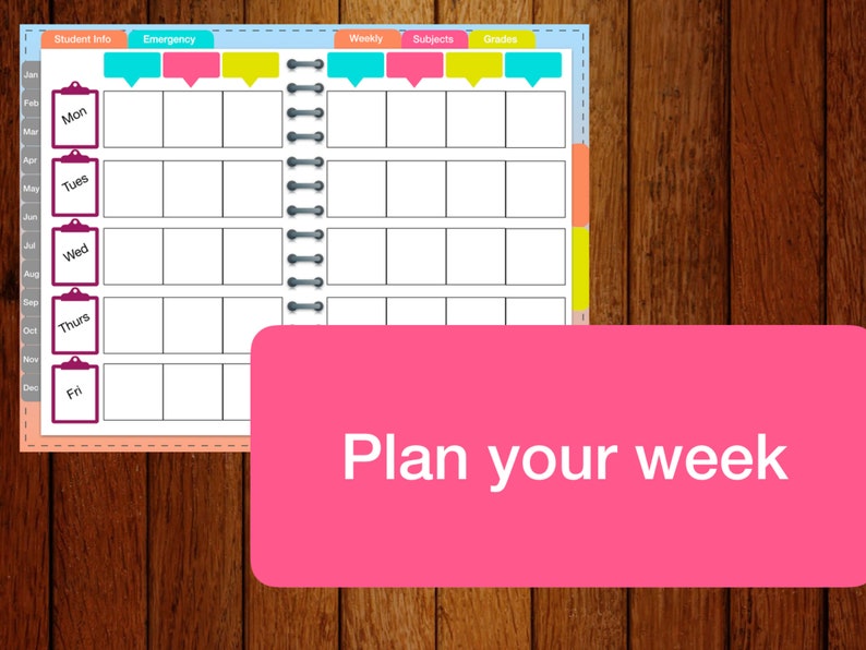 Digital or Printable Goodnotes Teacher Planner Etsy