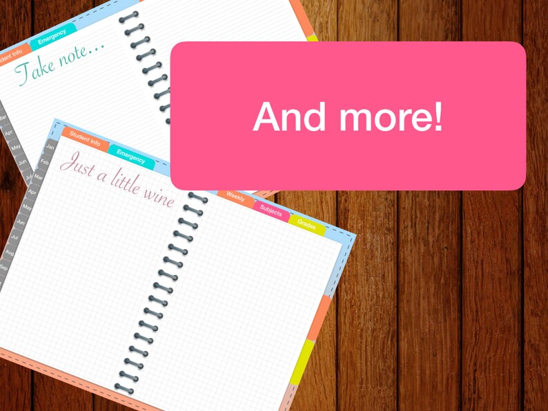 Digital or Printable Goodnotes Teacher Planner Etsy