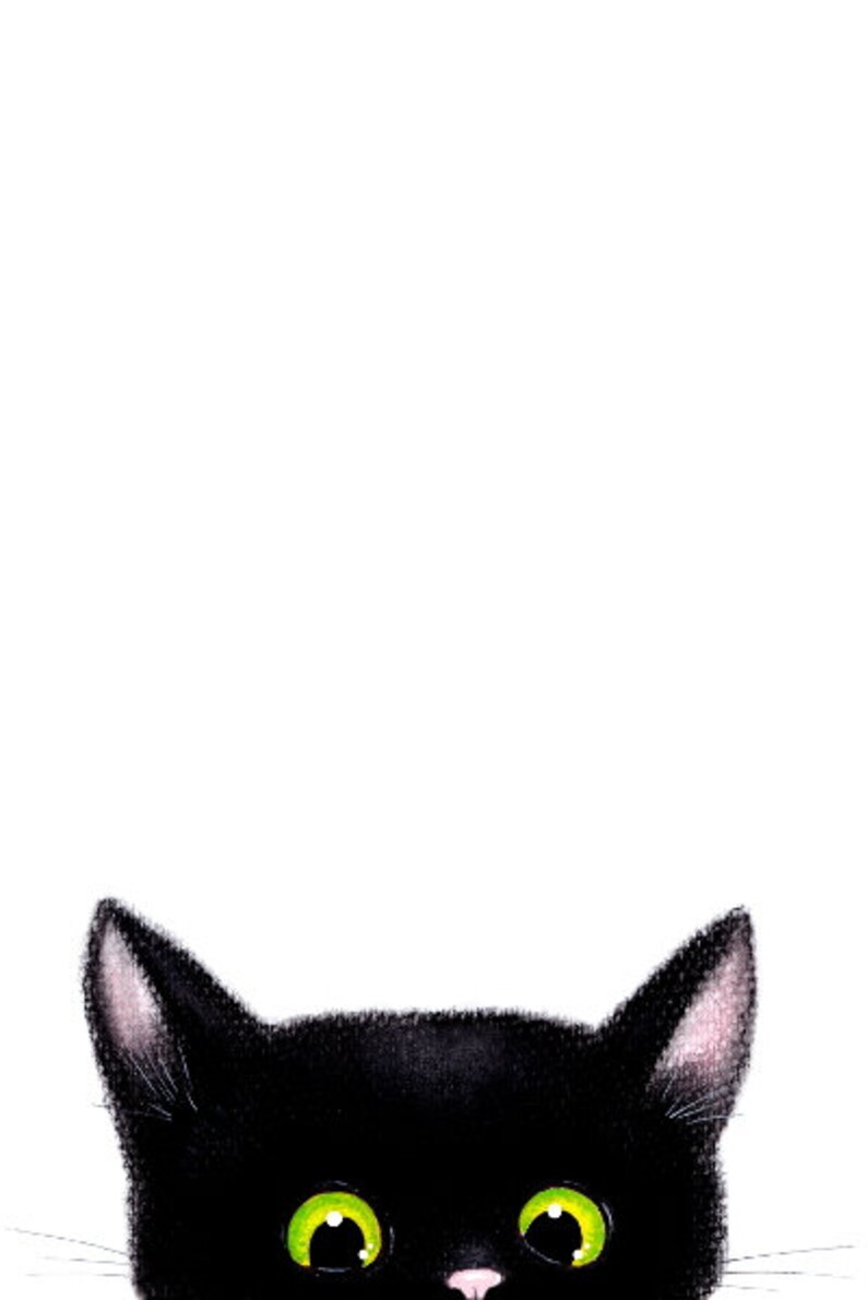 Black Cat Print Set of 3 Printable Black Cat Wall Art Cat - Etsy