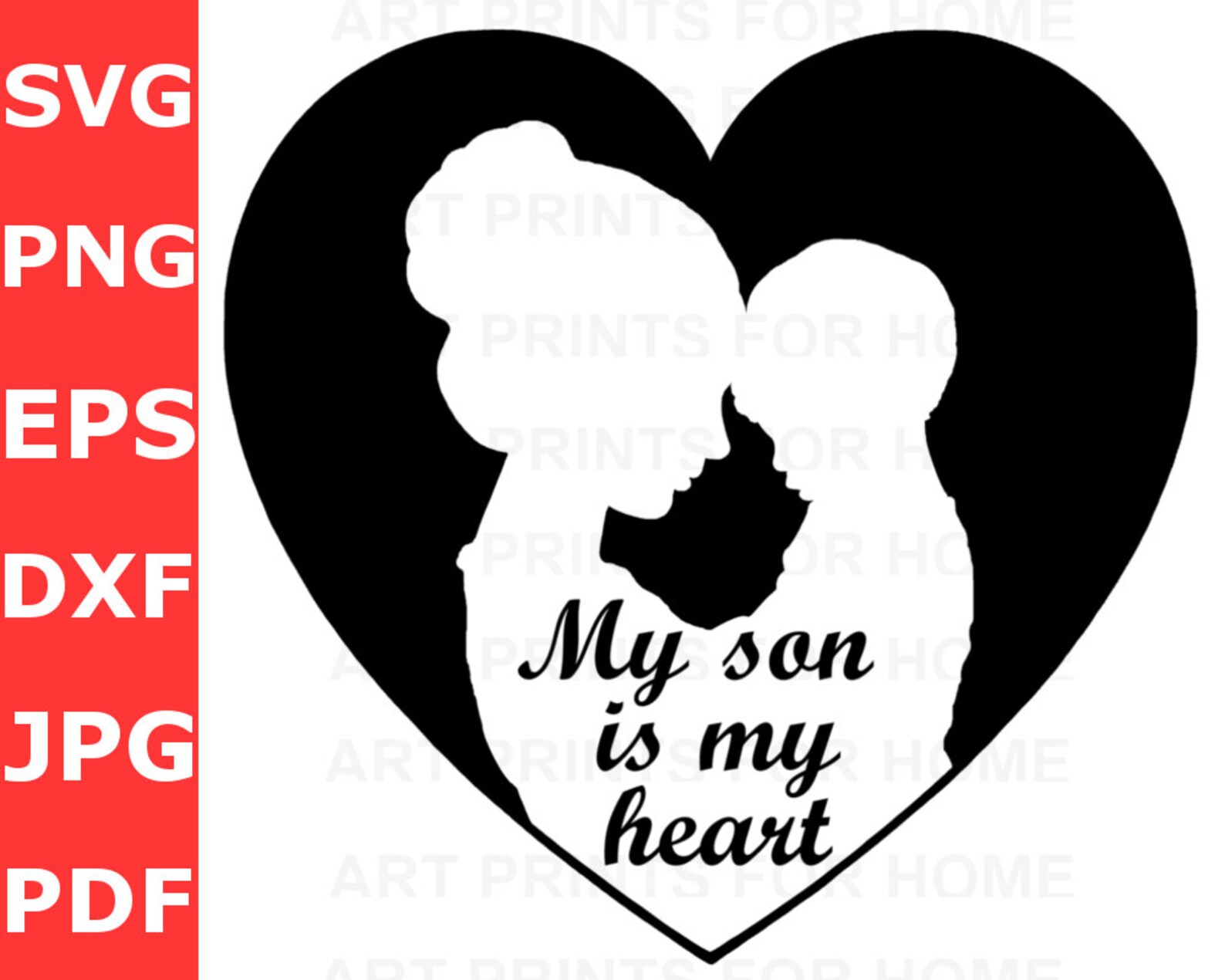 Download Mother Son SVG Mother Son Love Svg Mother Son Quotes Mom | Etsy