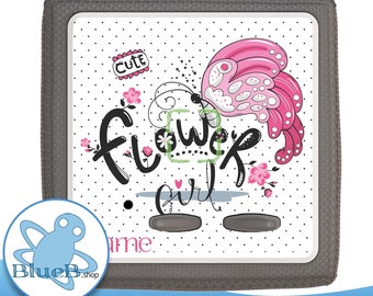 Flower Girl protective film for the Toniebox - sticker to protect the Toniebox. Personalized with name - waterproof without additional film