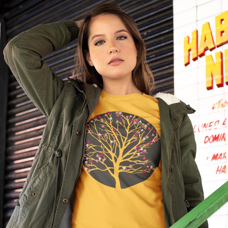 Download Baum mit Schmetterlingen SVG Datei Silhouette .ai .dxf | Etsy