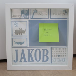 Memory Frame - Picture Frame Baby - Picture Frame for Birth - Gift for Birth