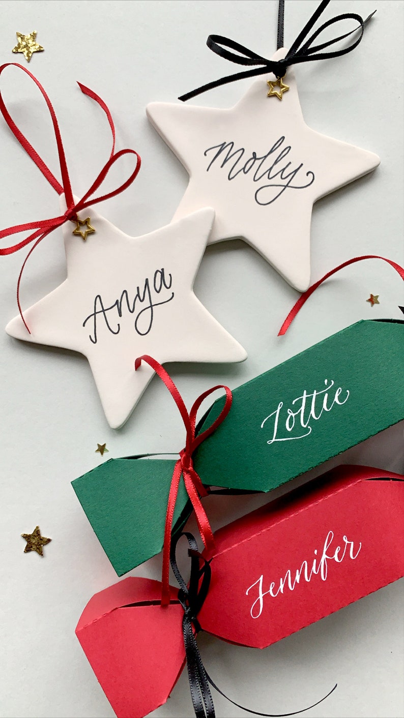 Personalised Christmas Crackers Party Favour Christmas | Etsy