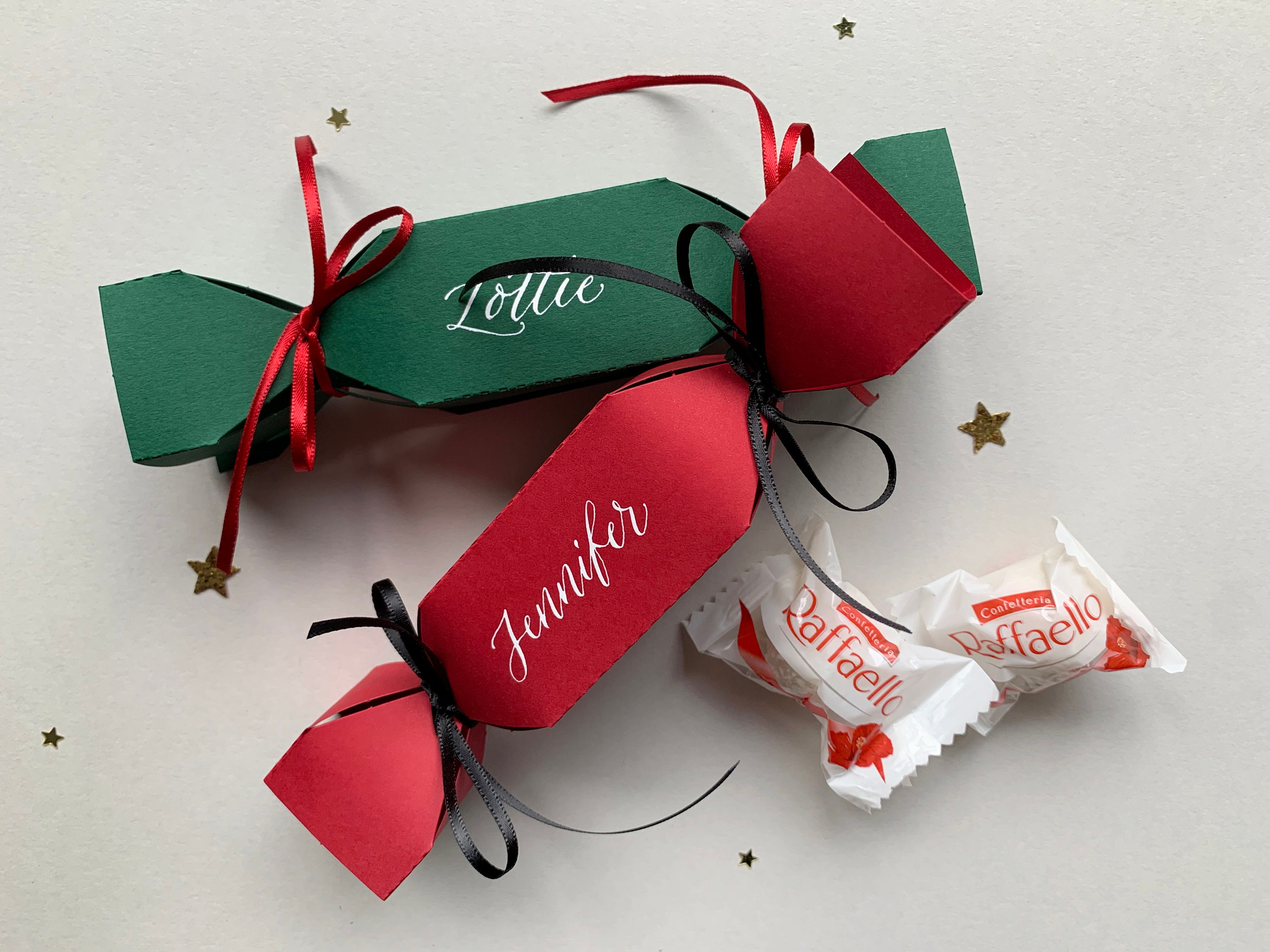 Personalised Christmas Crackers Party Favour Christmas Etsy