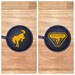 Bronco Cup Holder Coasters - Fits Full Sized Bronco & Bronco Sport - Set of 2 | Bronco accessories | Ford Bronco 