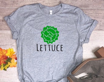 Lettuce  Vegan Shirt, Herbivore T Shirt, Plant Based Shirt, Vegan Gift For Her, Funny Vegan T Shirt, Yoga Clothes T Shirt,Lettuce Eat Plants