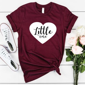 Little One Ddlg Shirt, - Super Soft 100% Cotton T-shirt With Short Sleeves and Crew Neckline in Maroon Color. Available sizes: XS, S, M, L, XL, 2XL, 3XL*.